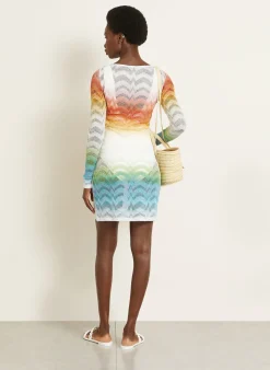 Strandkleid mit Glitzergarn