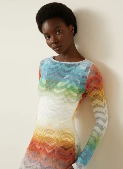 Strandkleid mit Glitzergarn