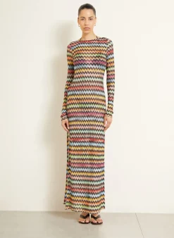 Strandkleid mit Glitzergarn