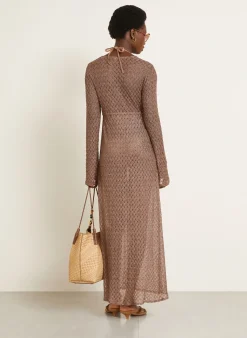 Strandkleid mit Glitzergarn