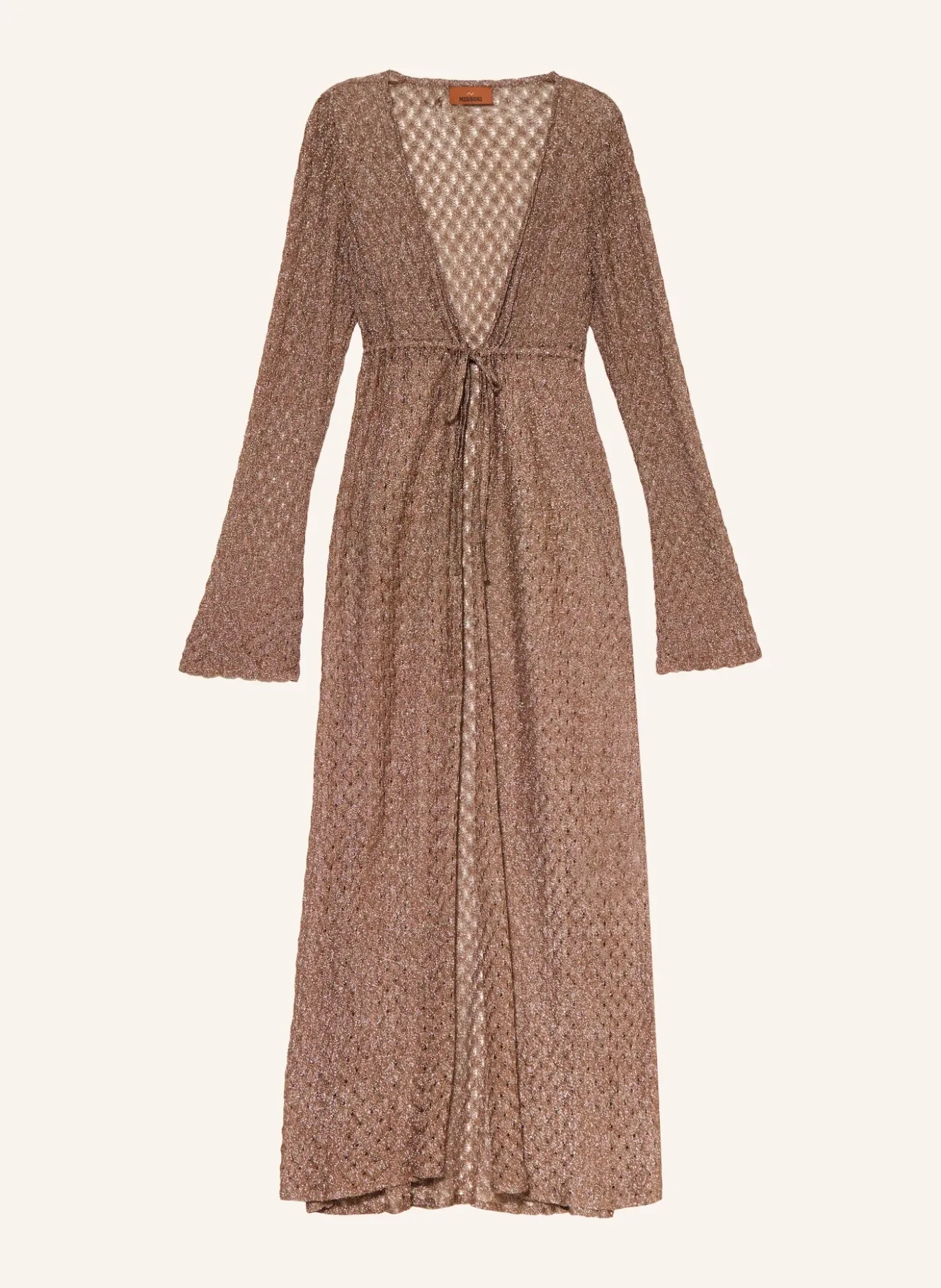 Strandkleid mit Glitzergarn