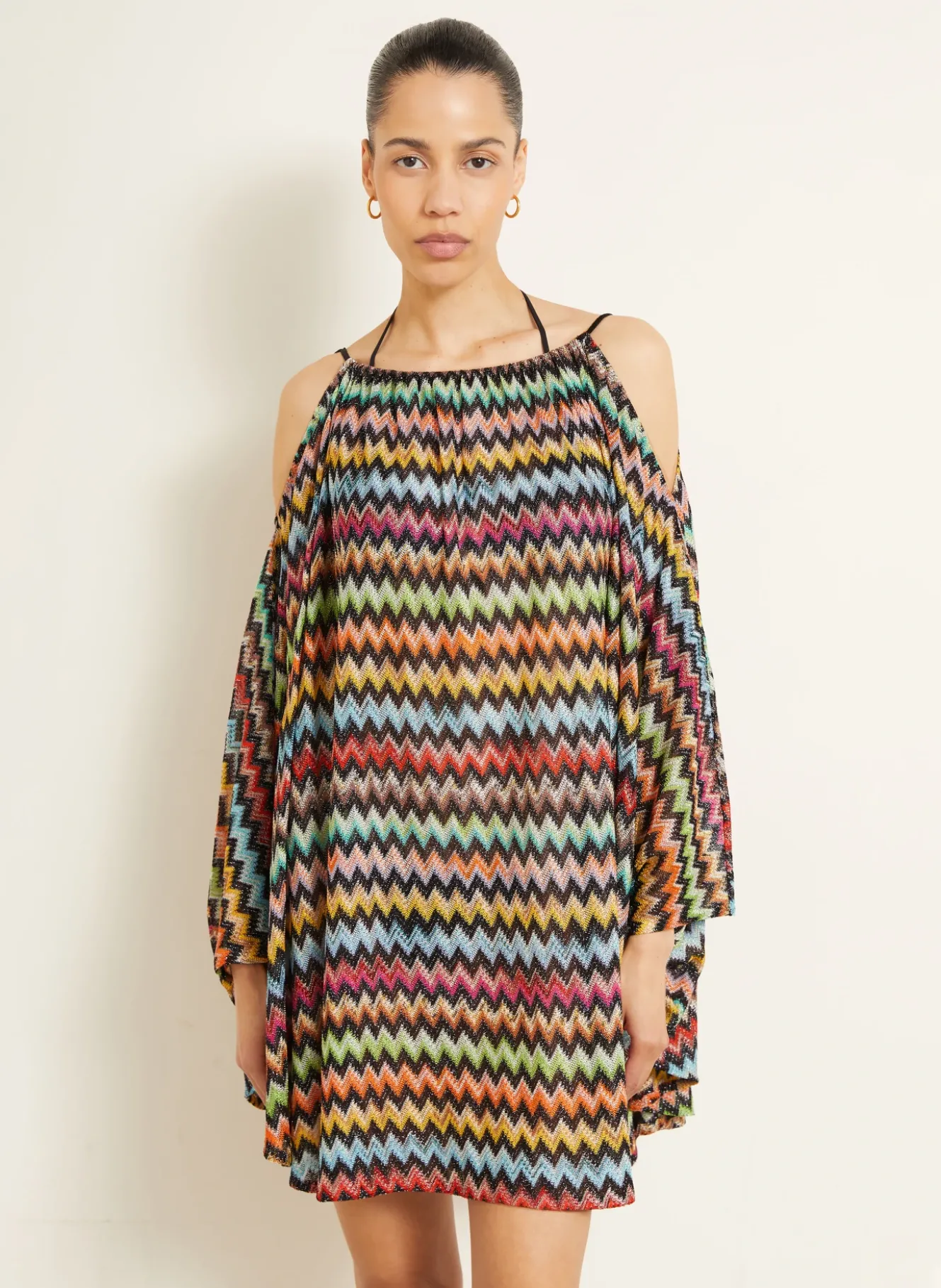 Strandkleid mit Glitzergarn