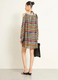 Strandkleid mit Glitzergarn