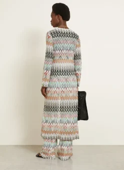 Strickhülle mit Glitzergarn