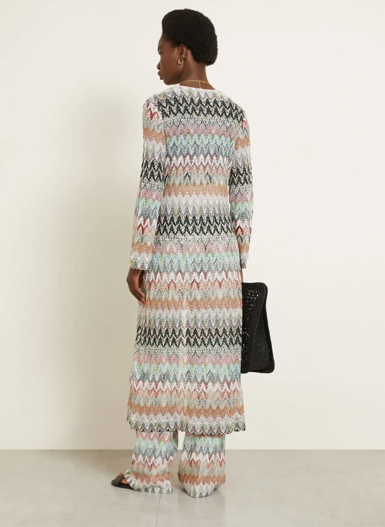 Strickhülle mit Glitzergarn