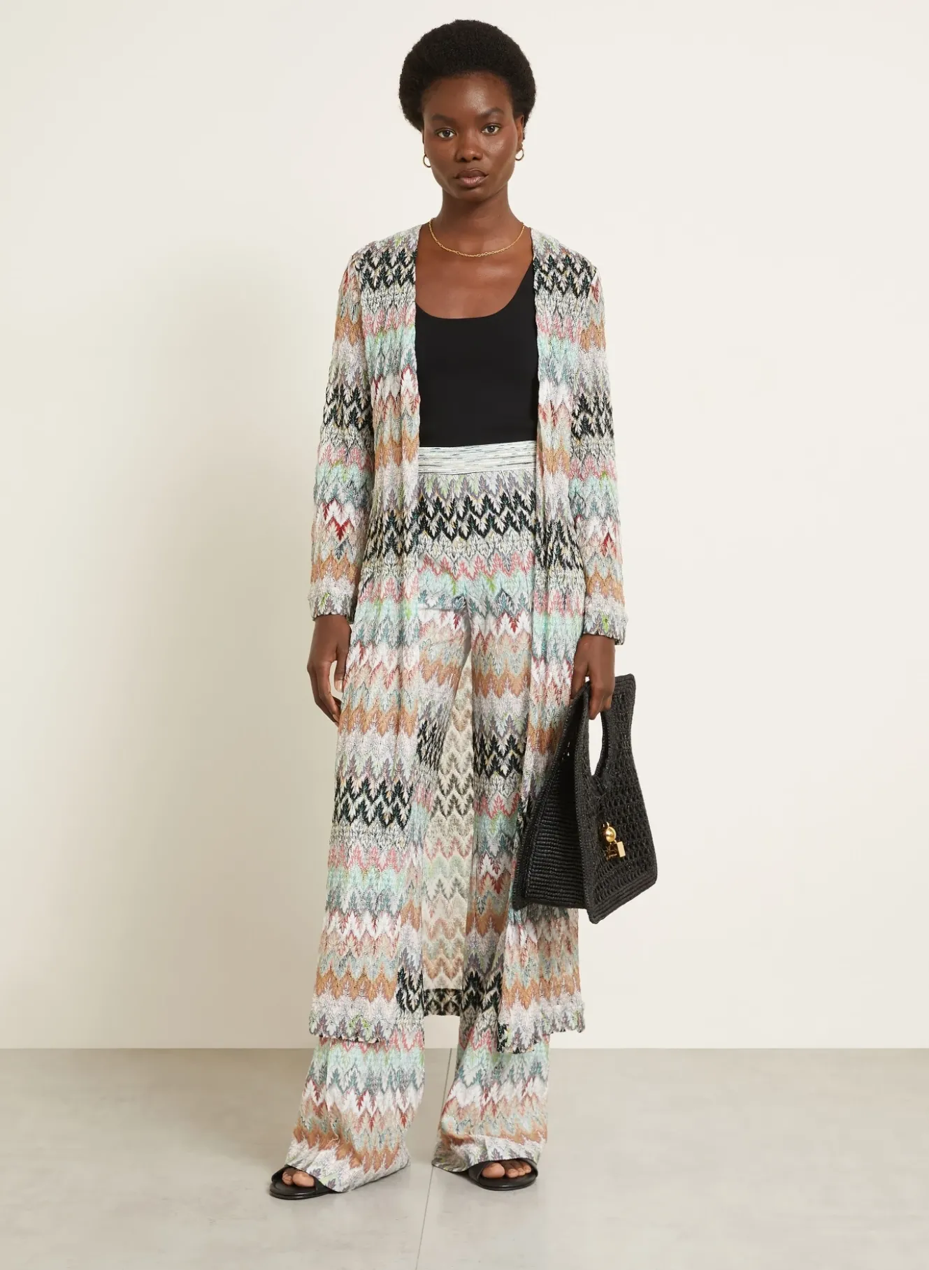 Strickhülle mit Glitzergarn