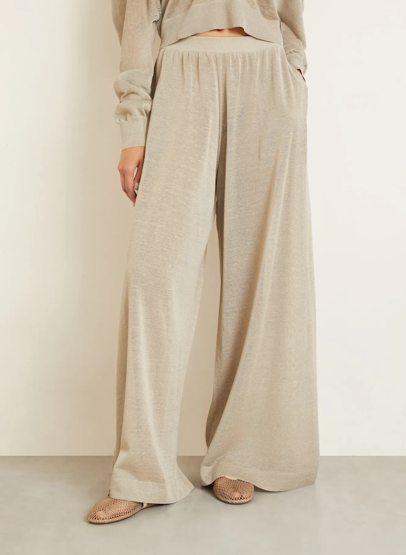 Strickhose aus Leinen