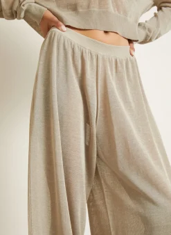 Strickhose aus Leinen