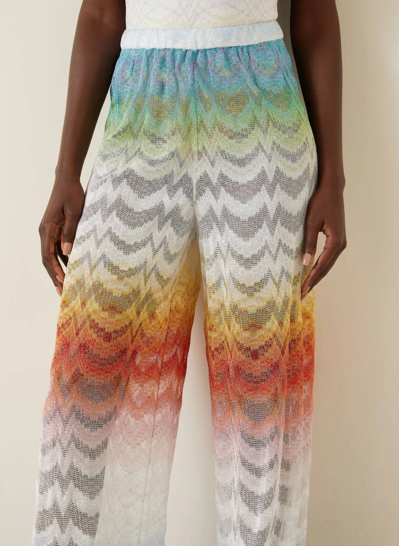 Strickhose mit Glitzergarn