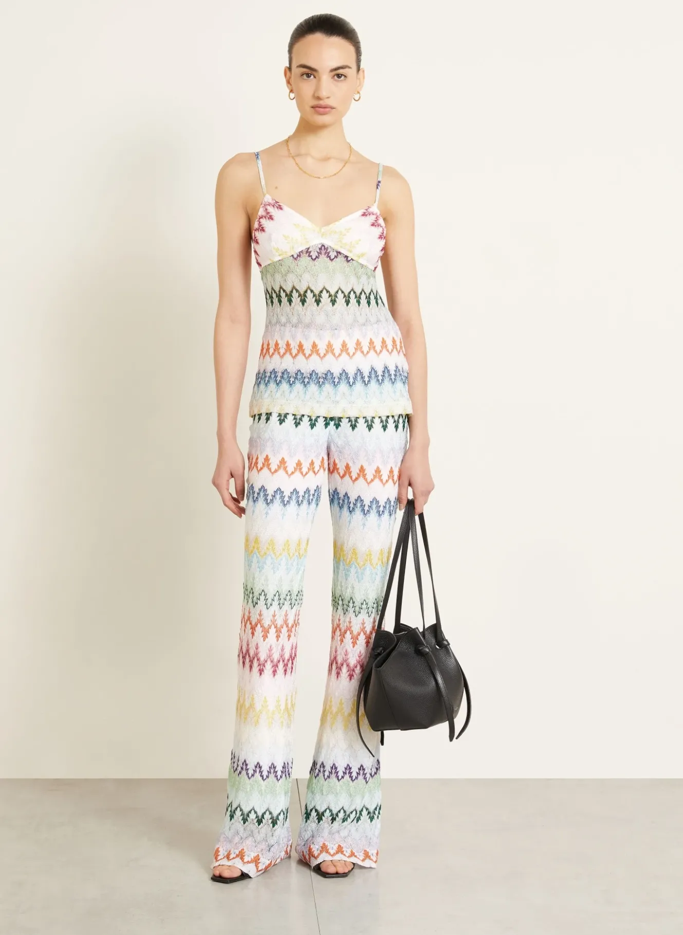 Strickhose mit Glitzergarn