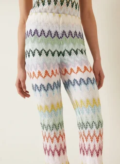 Strickhose mit Glitzergarn