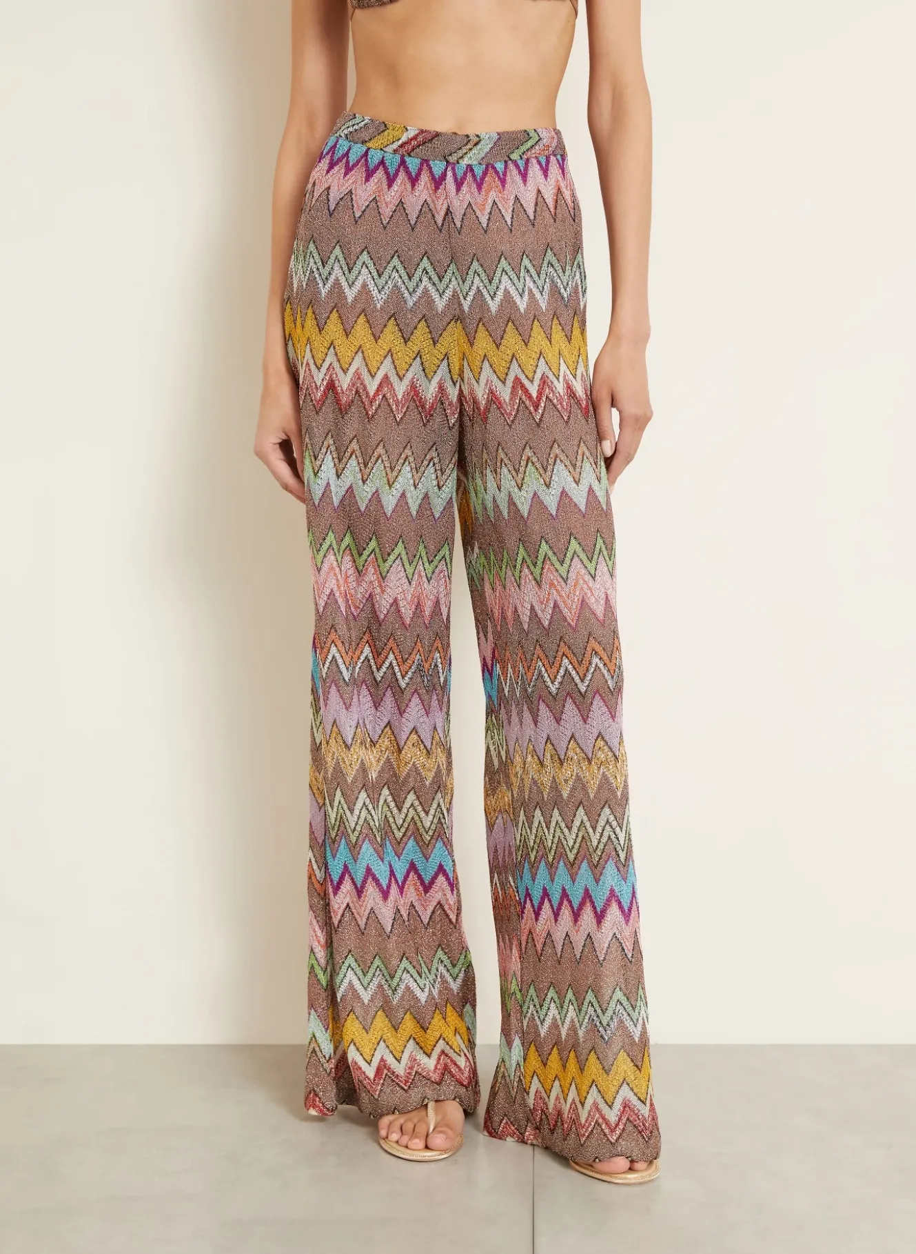 Strickhose mit Glitzergarn