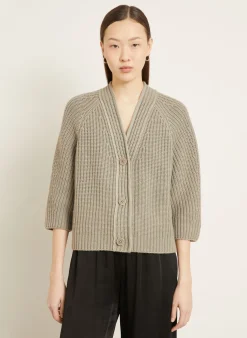 Strickjacke FALLOU aus Cashmere mit 3/4-Arm