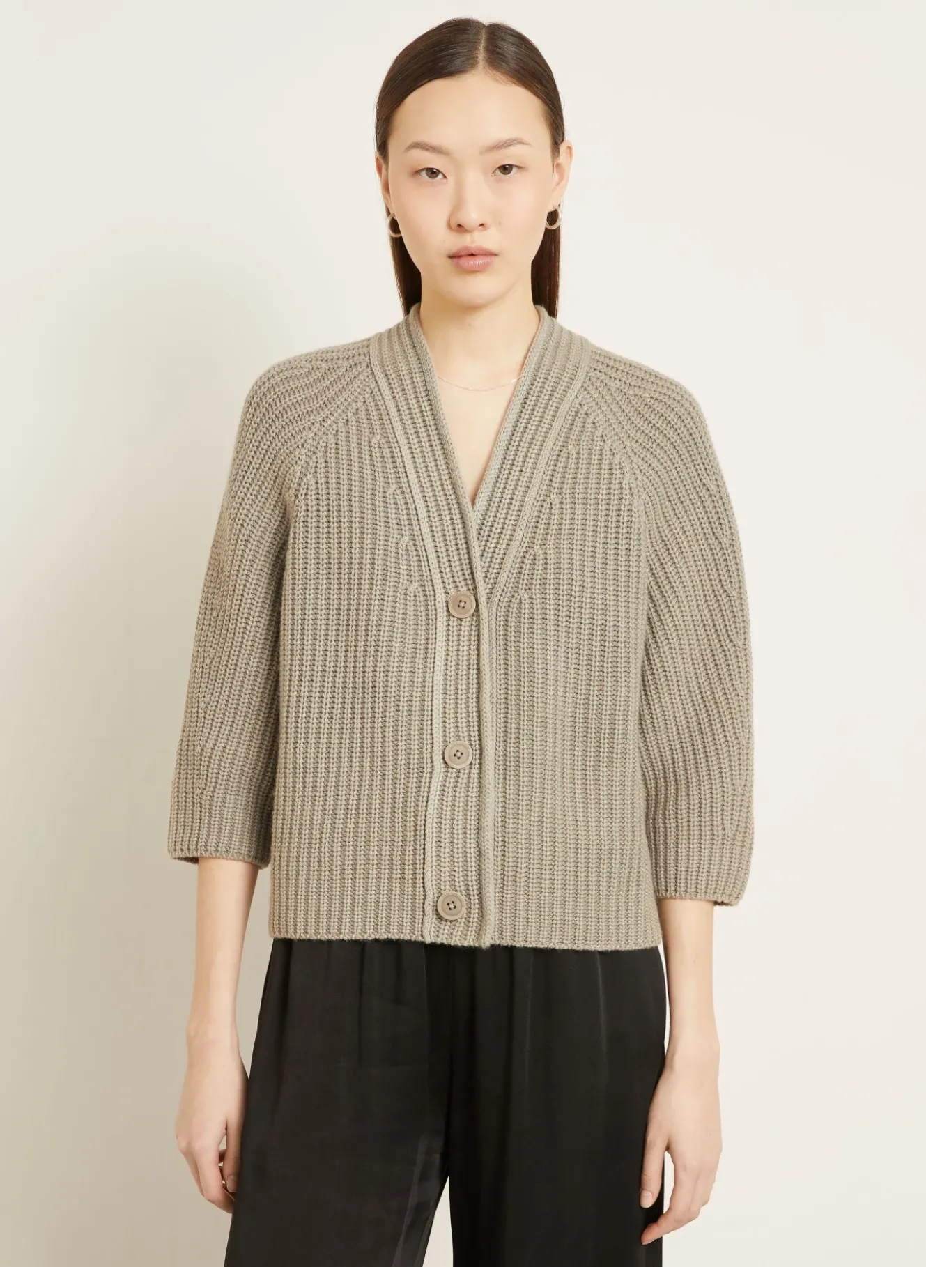 Strickjacke FALLOU aus Cashmere mit 3/4-Arm