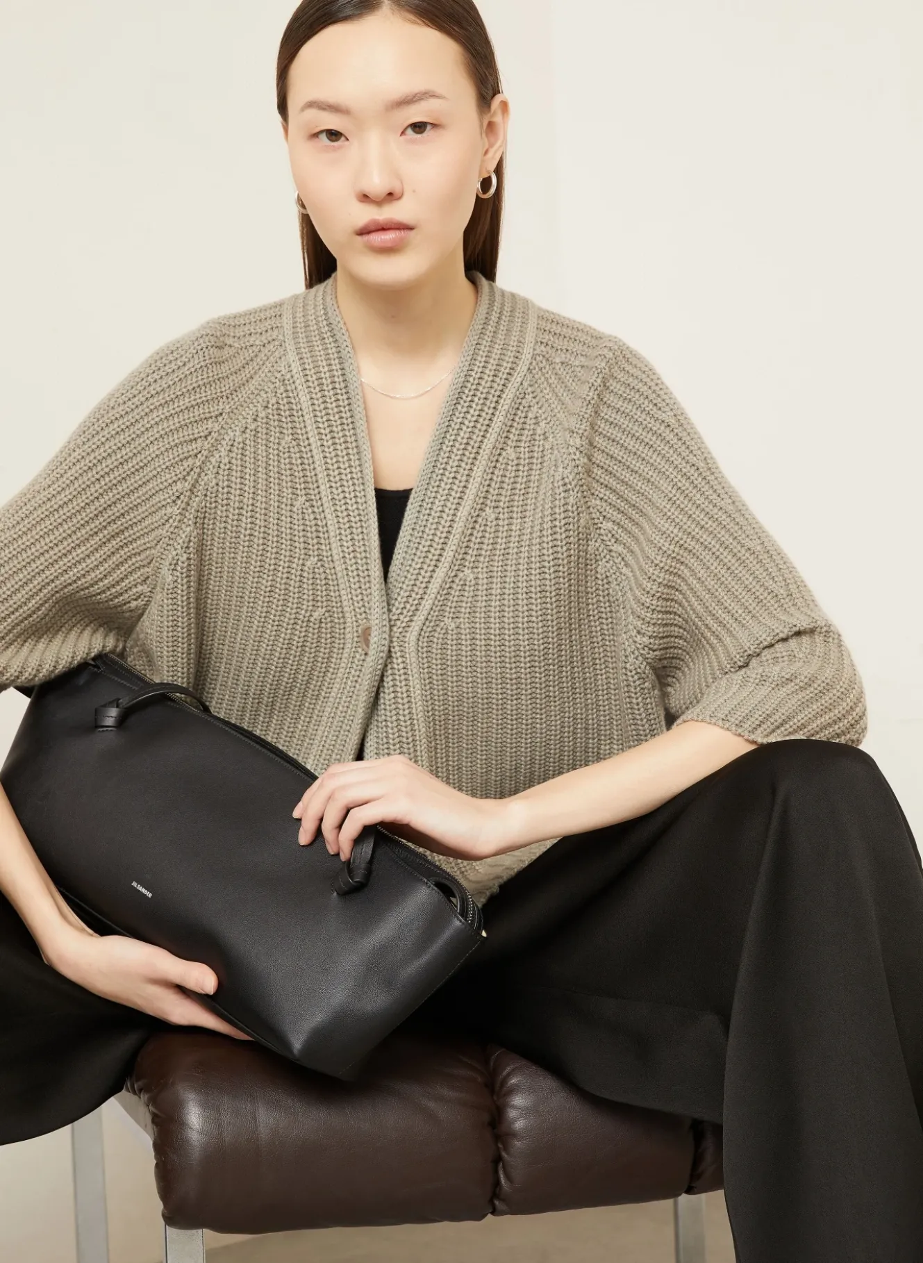 Strickjacke FALLOU aus Cashmere mit 3/4-Arm
