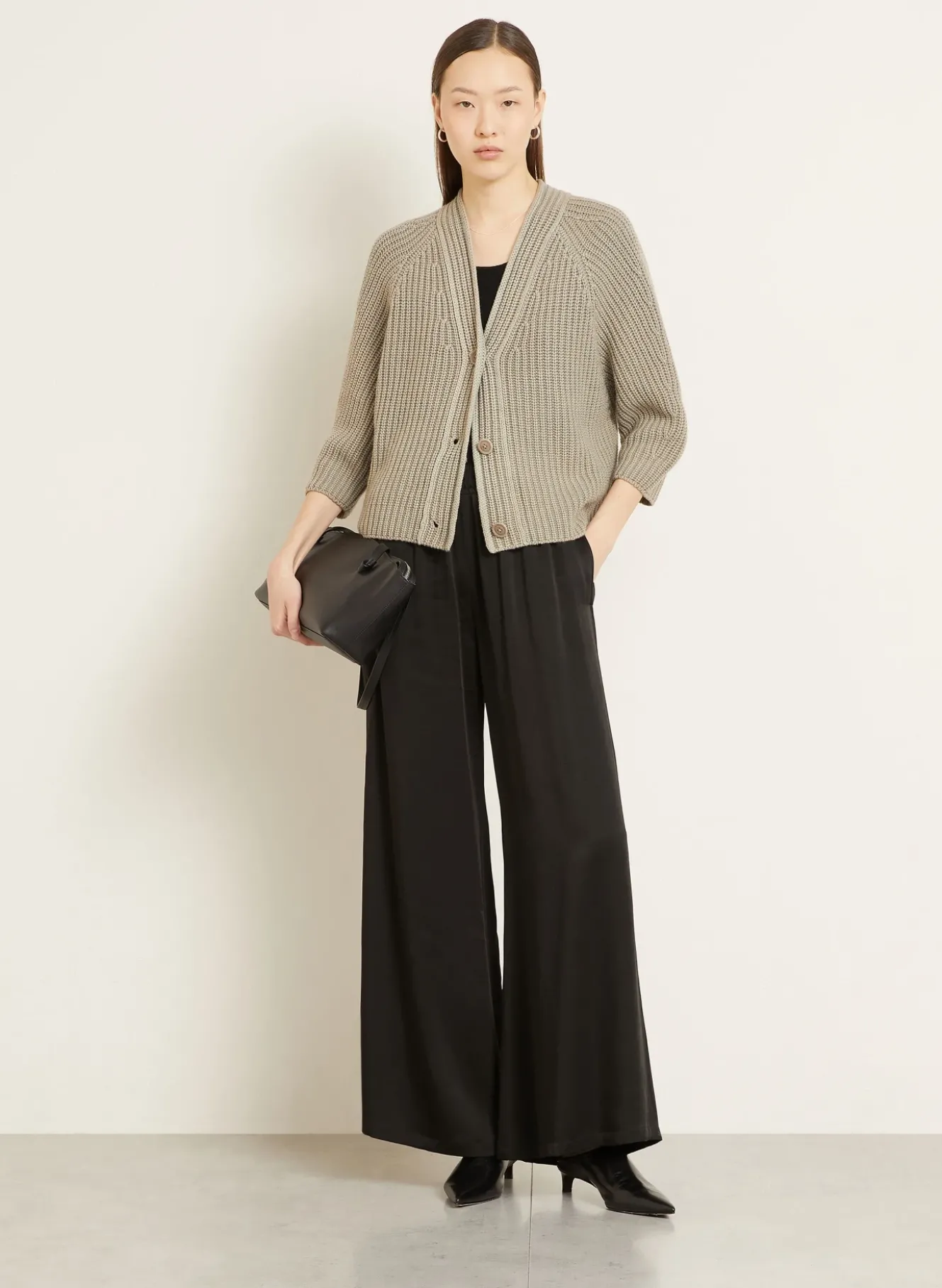 Strickjacke FALLOU aus Cashmere mit 3/4-Arm