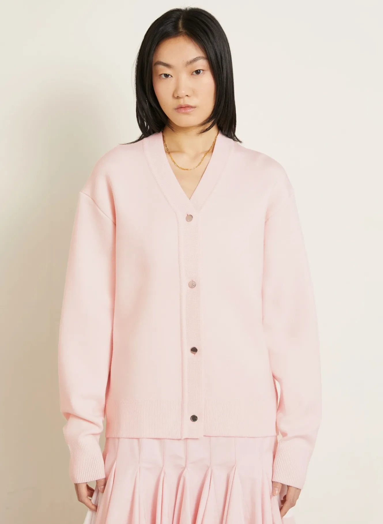 Strickjacke LE CARDIGAN DOPPIO aus Merinowolle