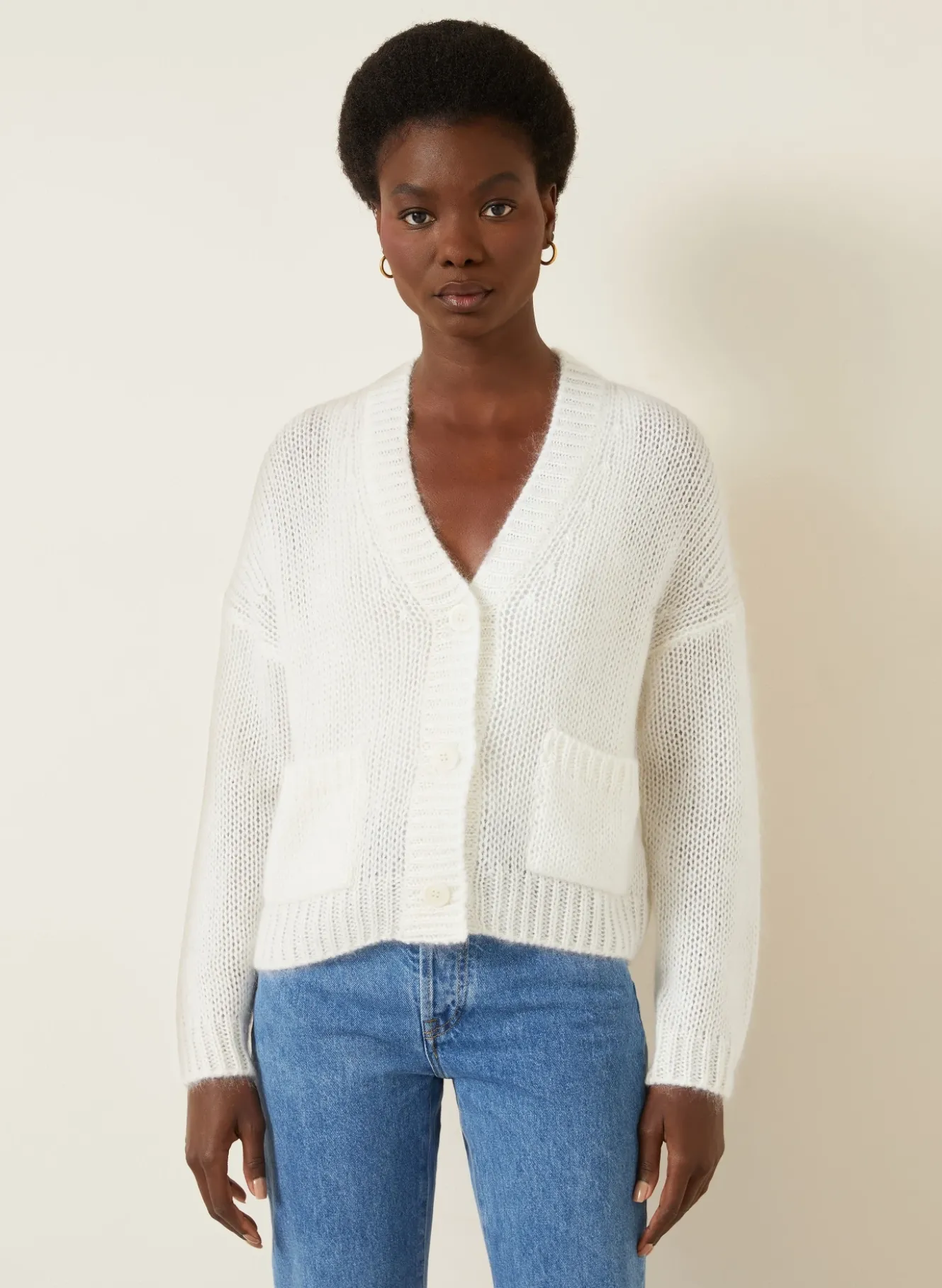 Strickjacke LIMONE mit Mohair und Seide