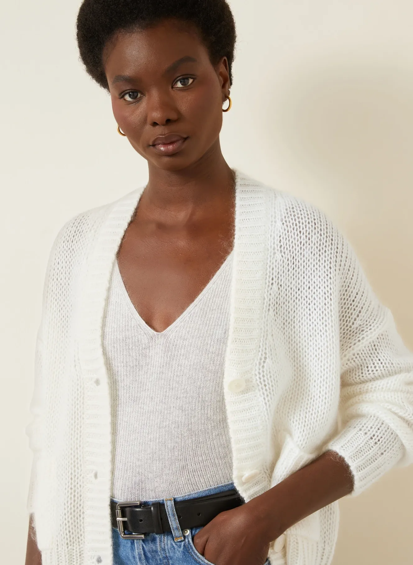 Strickjacke LIMONE mit Mohair und Seide