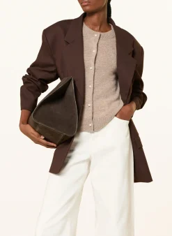 Strickjacke mit Cashmere und 3/4-Arm