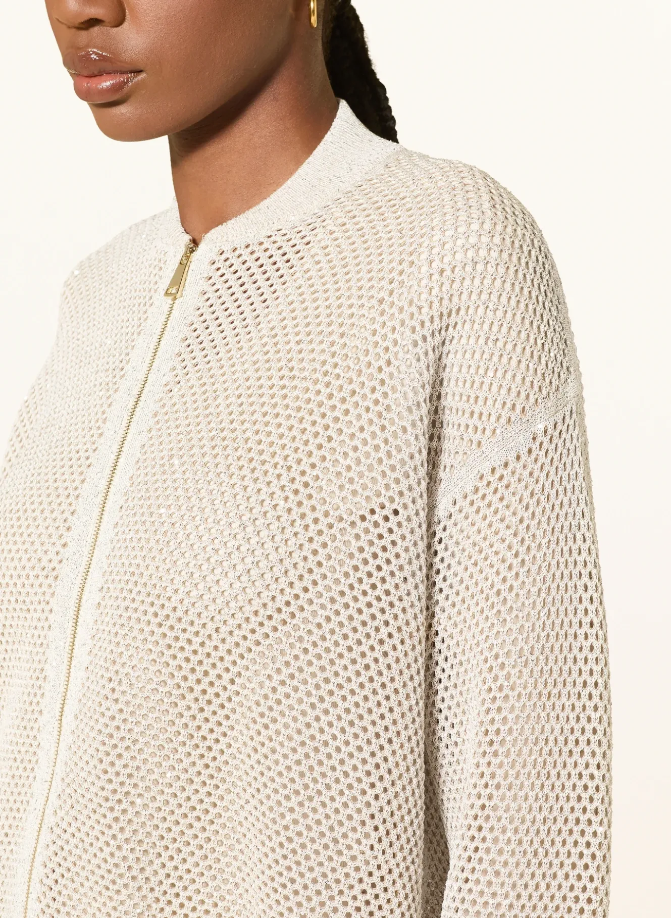 Strickjacke mit Pailletten