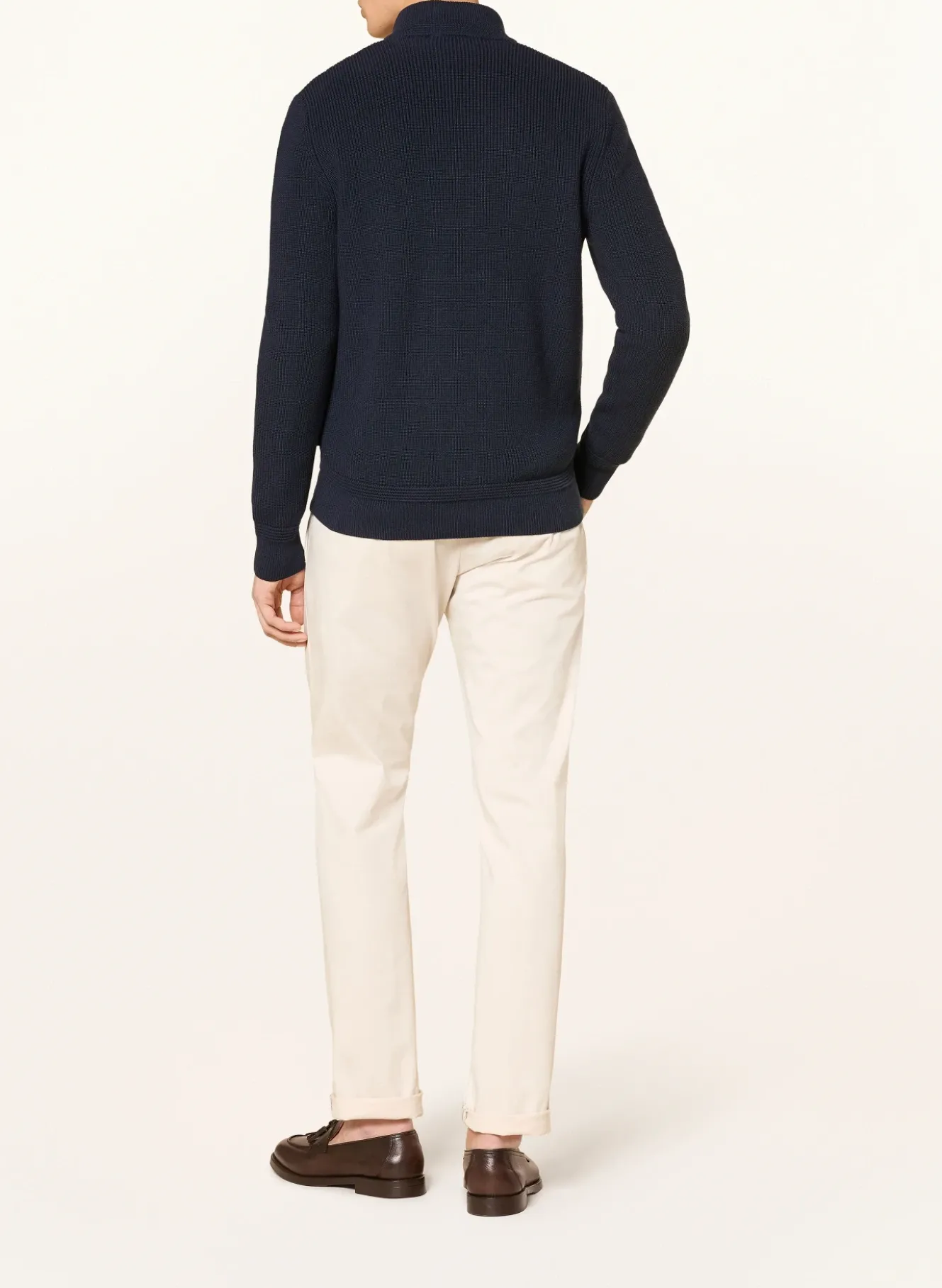 Strickjacke NEDO im Materialmix