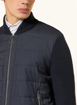 Strickjacke NEDO im Materialmix