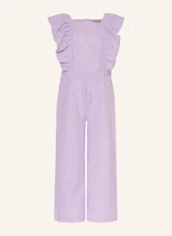 Strick-Jumpsuit mit Volants