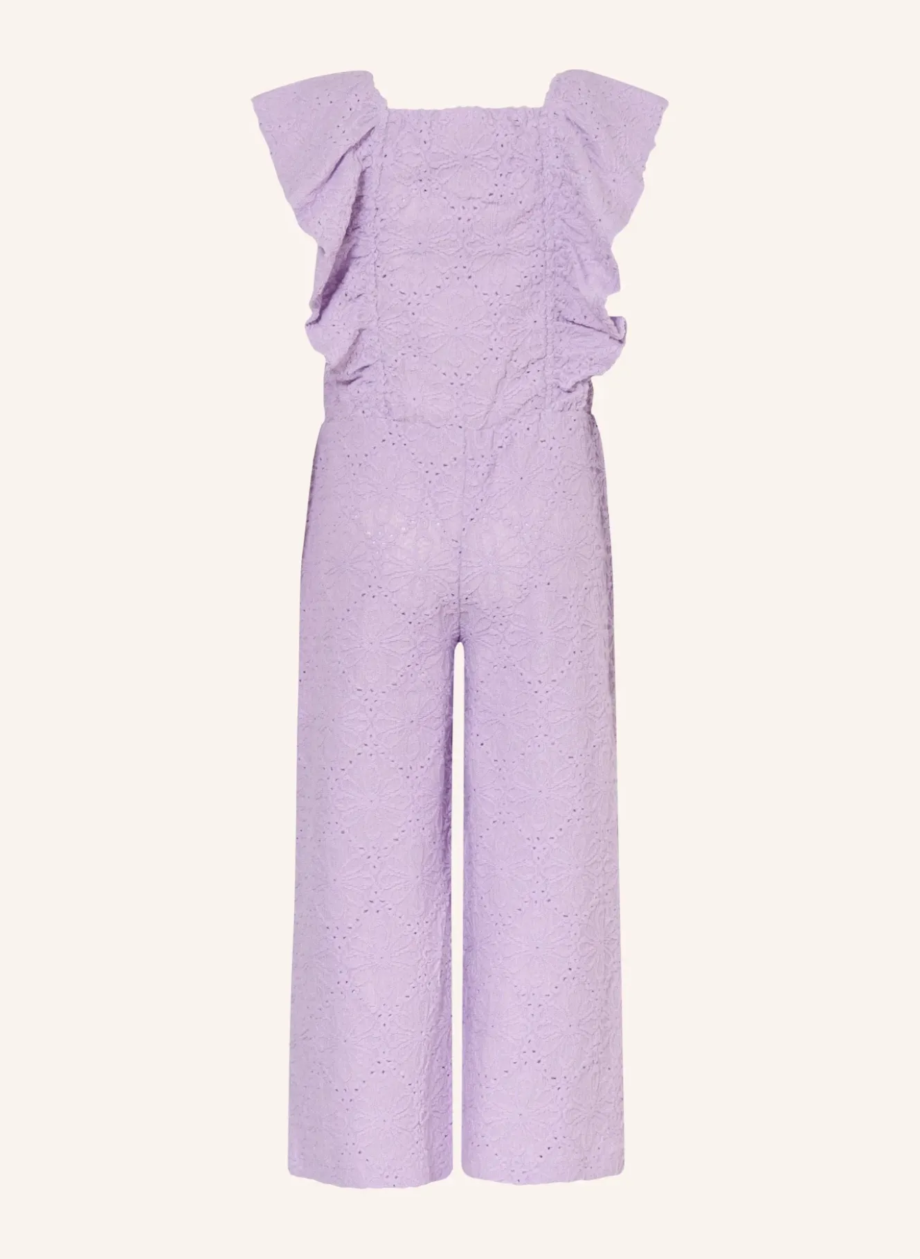 Strick-Jumpsuit mit Volants
