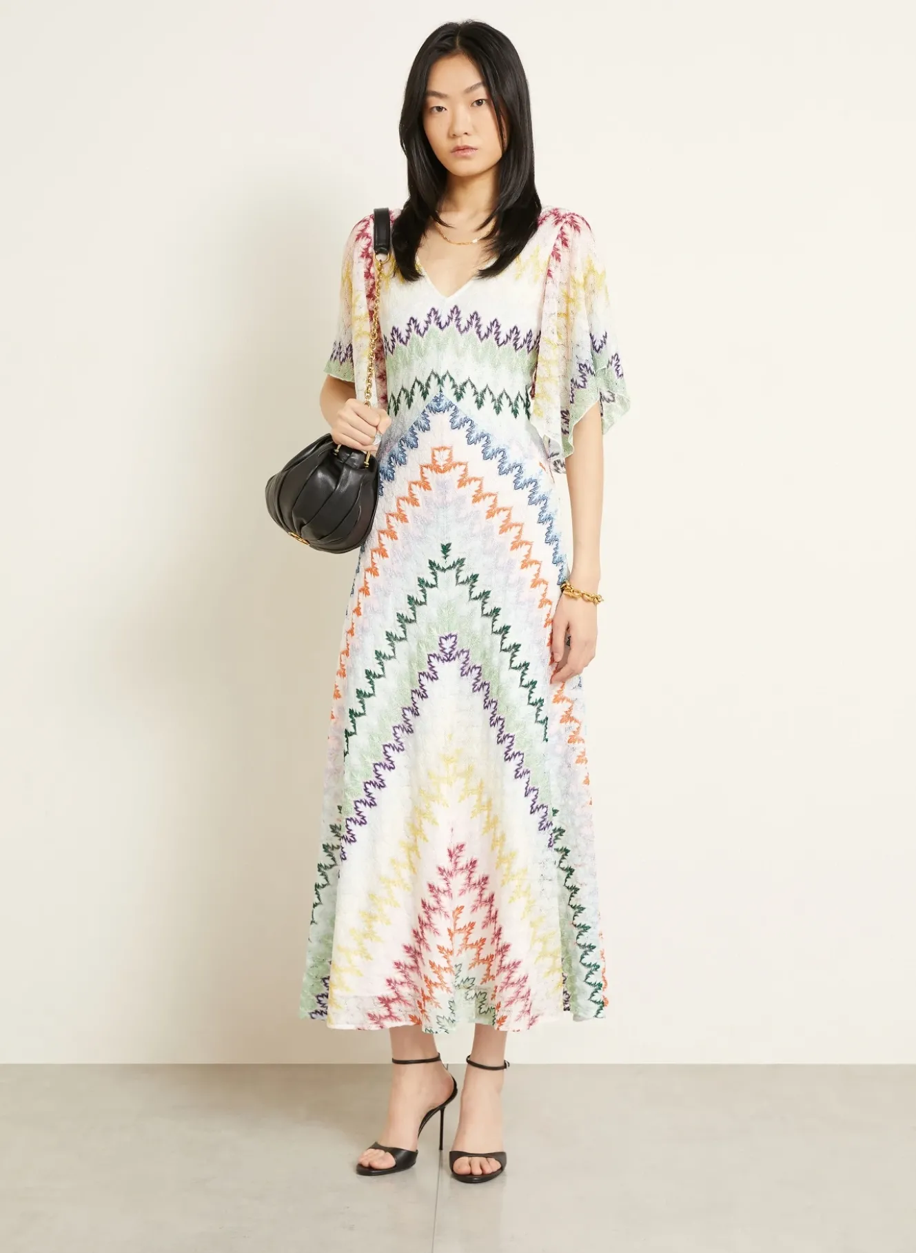 Strickkleid mit Glitzergarn