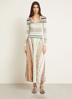 Strickkleid mit Plissees