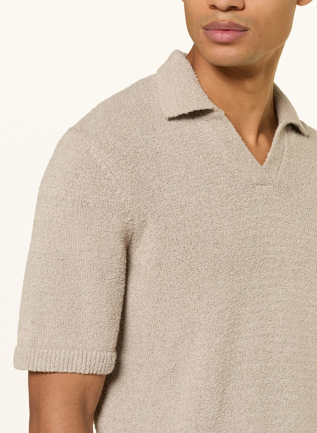Strick-Poloshirt