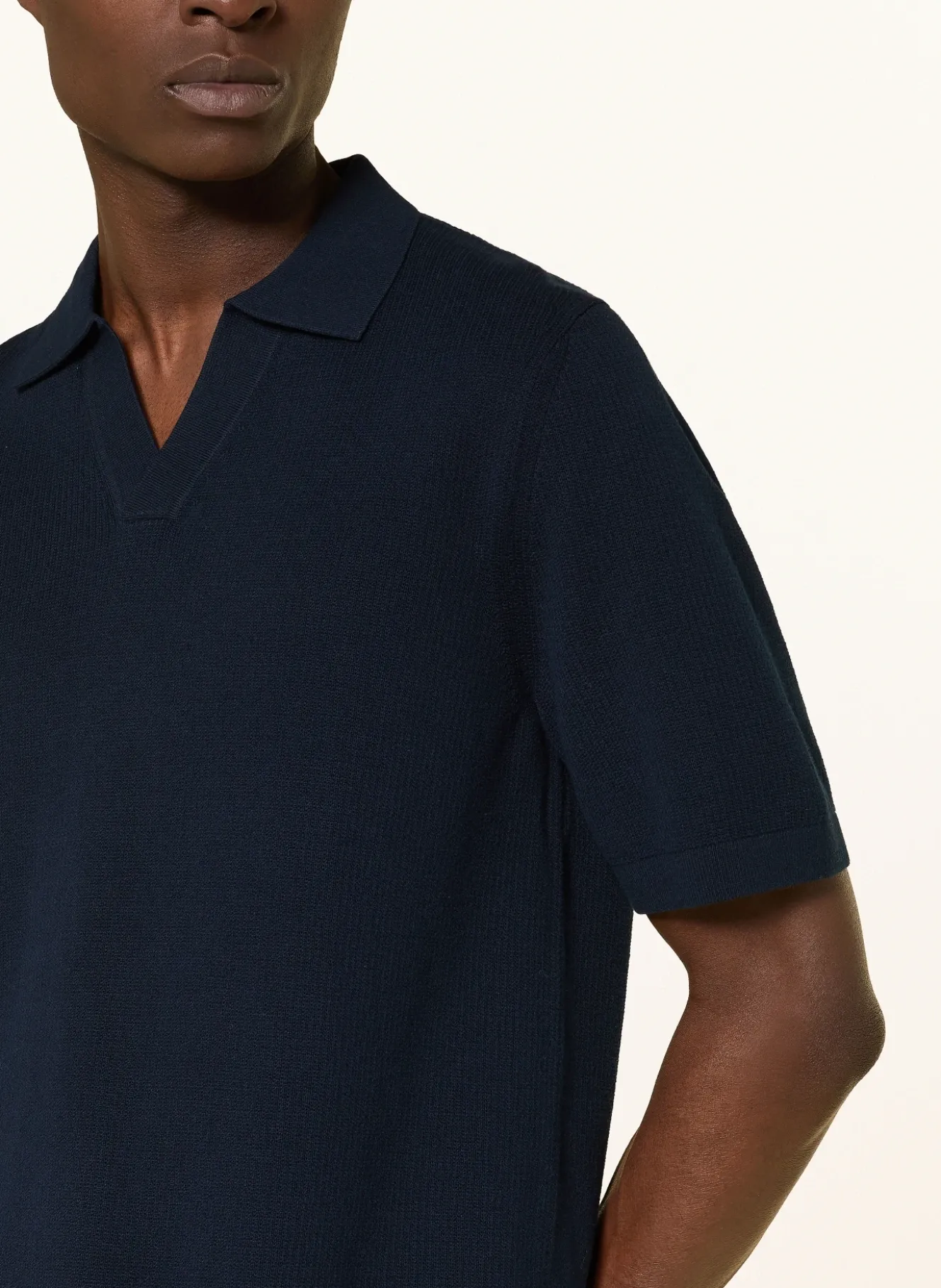 Strick-Poloshirt