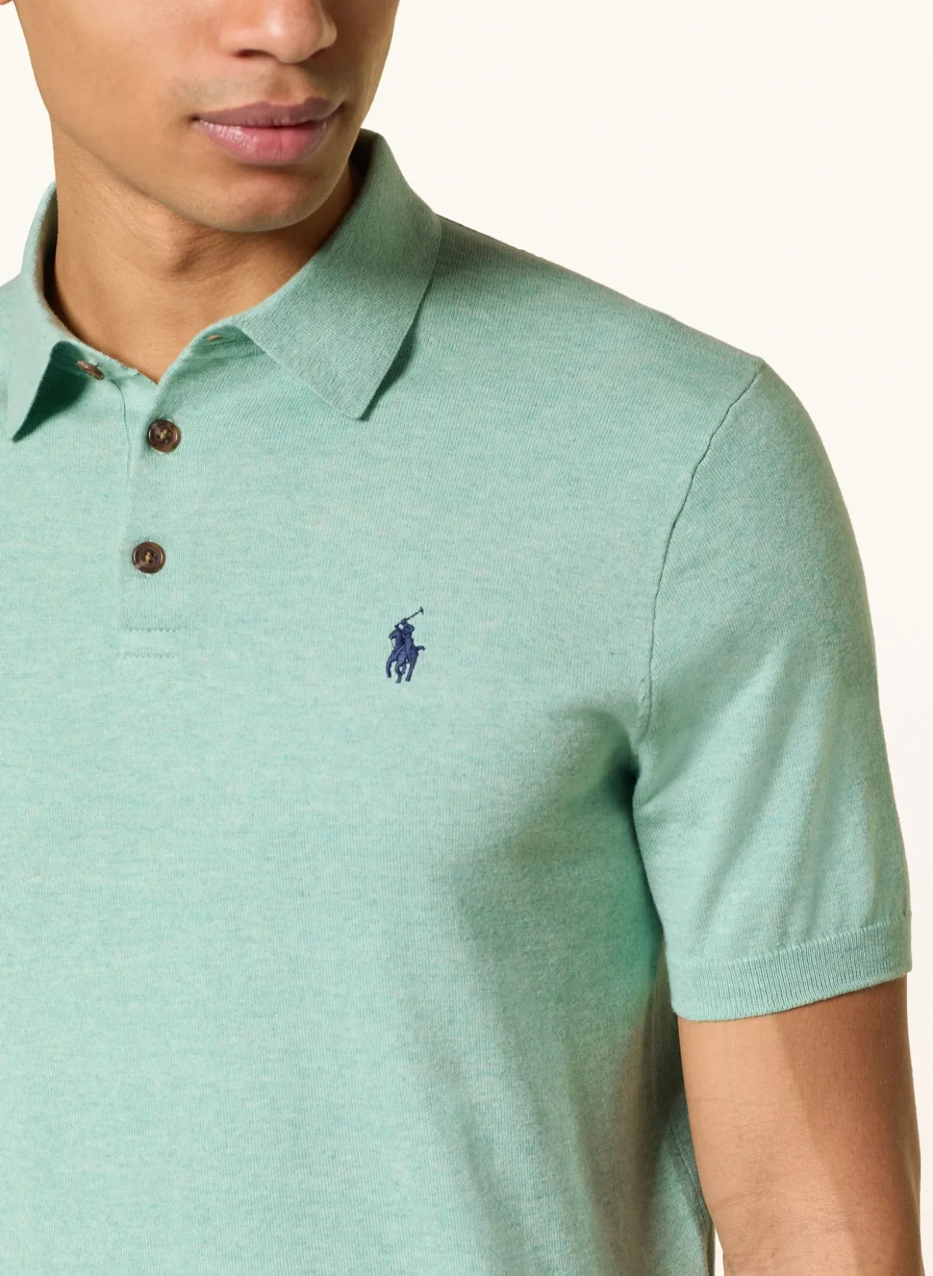 Strick-Poloshirt