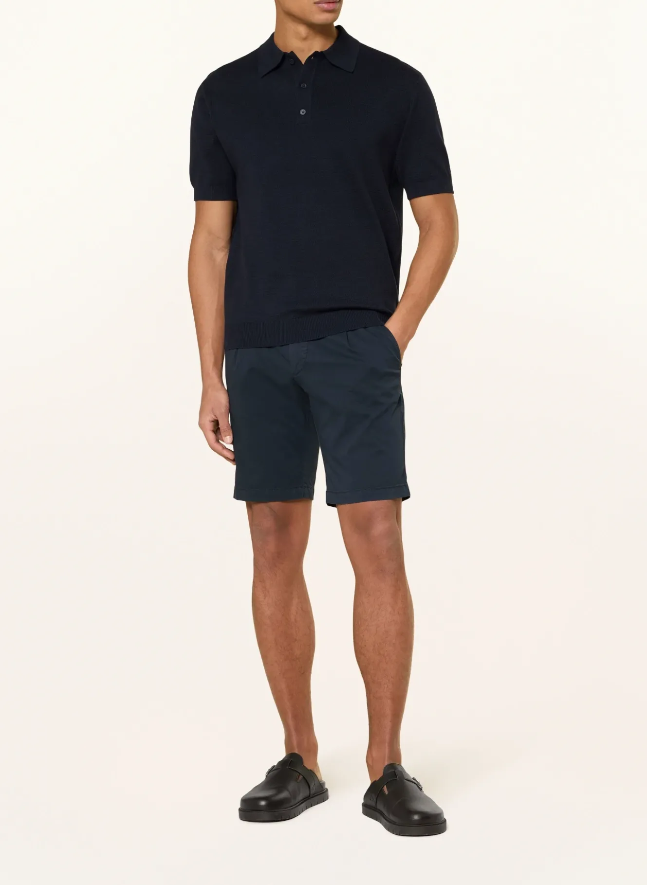 Strick-Poloshirt