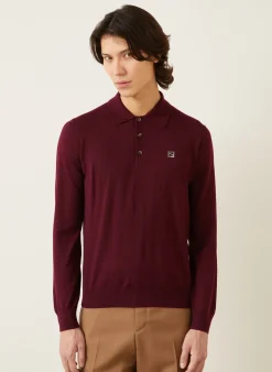 Strick-Poloshirt