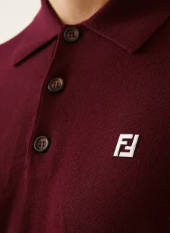 Strick-Poloshirt