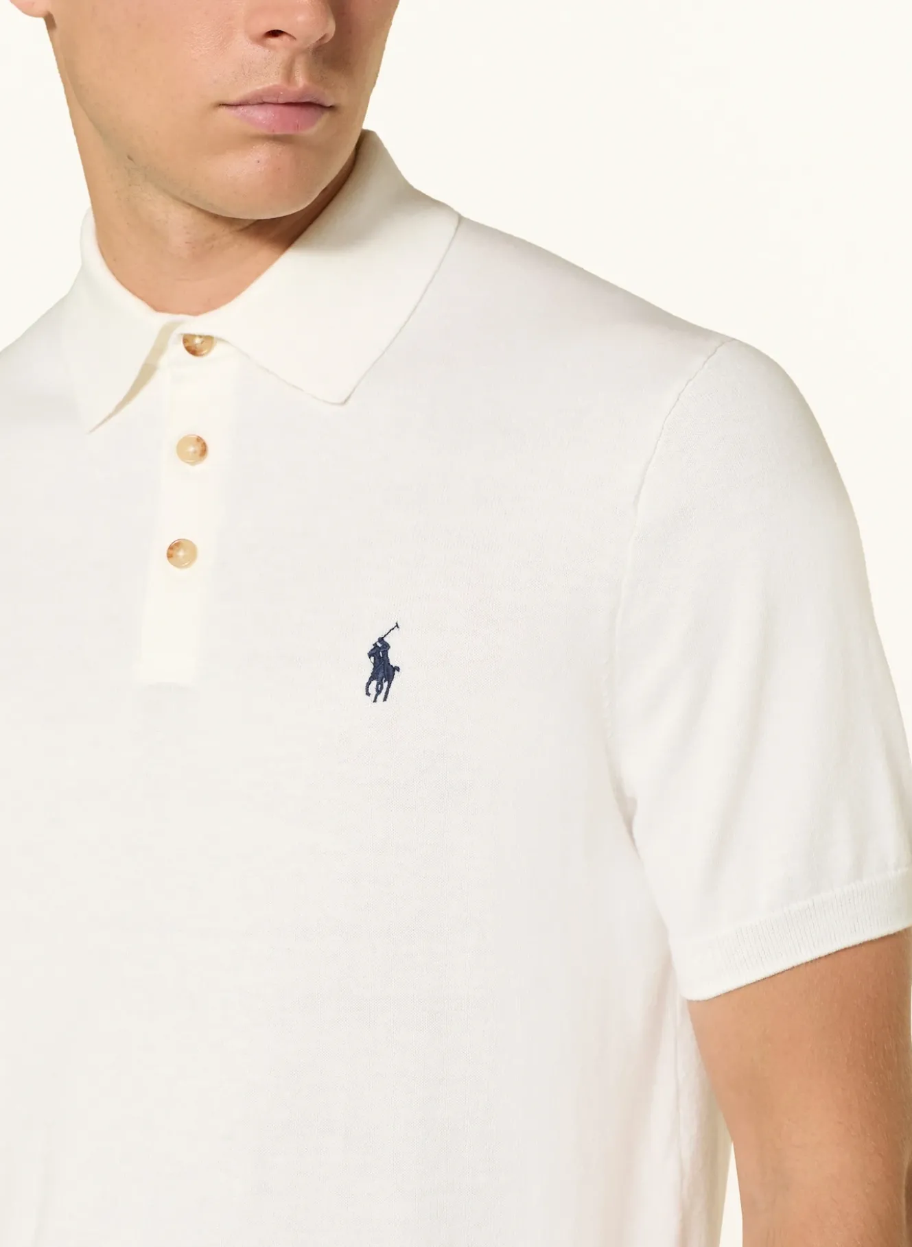 Strick-Poloshirt