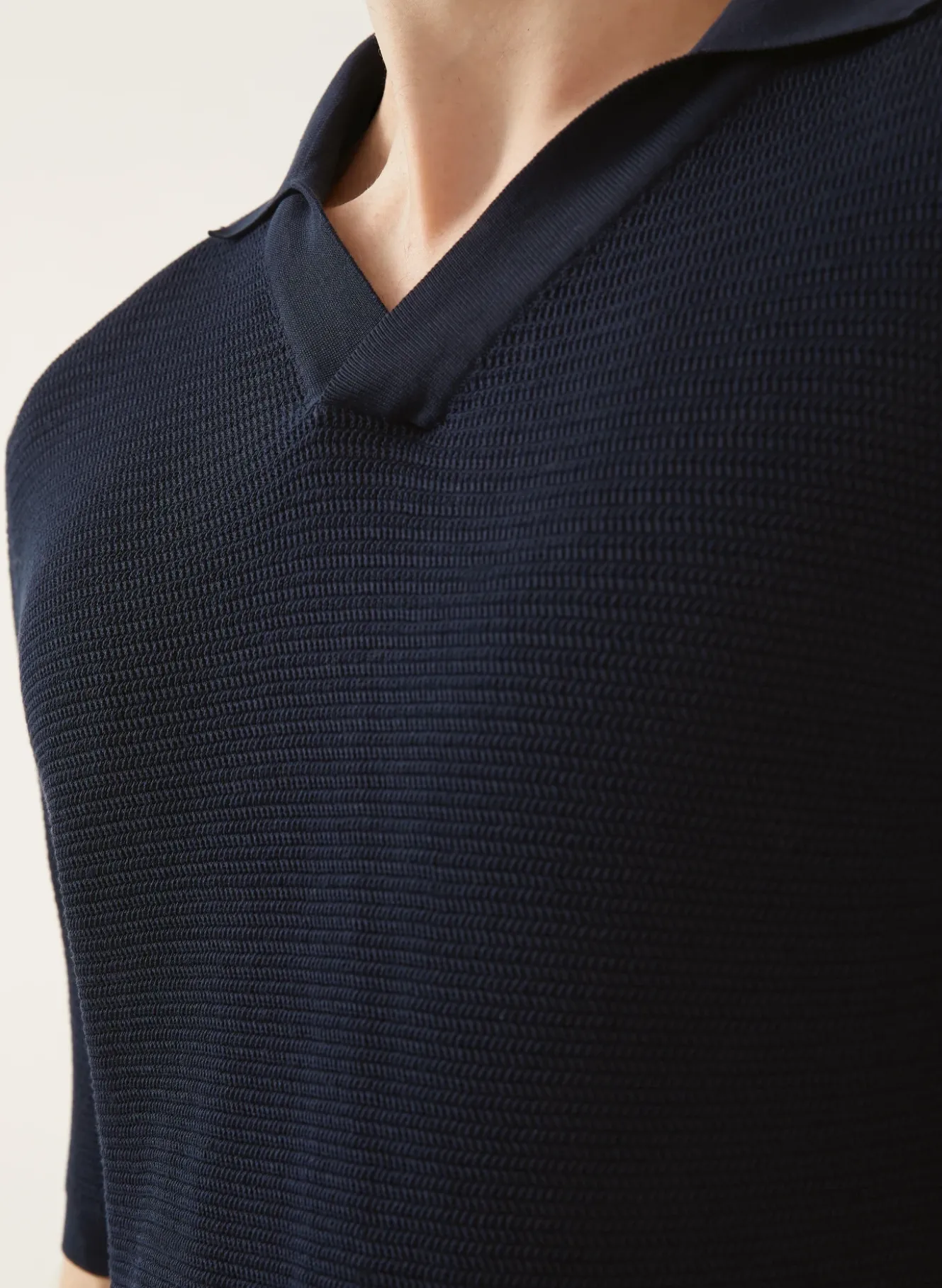 Strick-Poloshirt