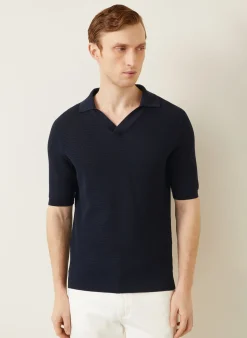Strick-Poloshirt