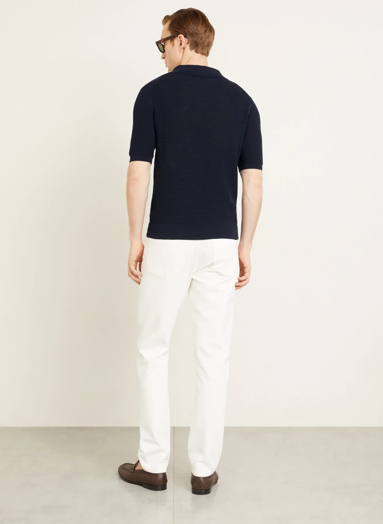 Strick-Poloshirt