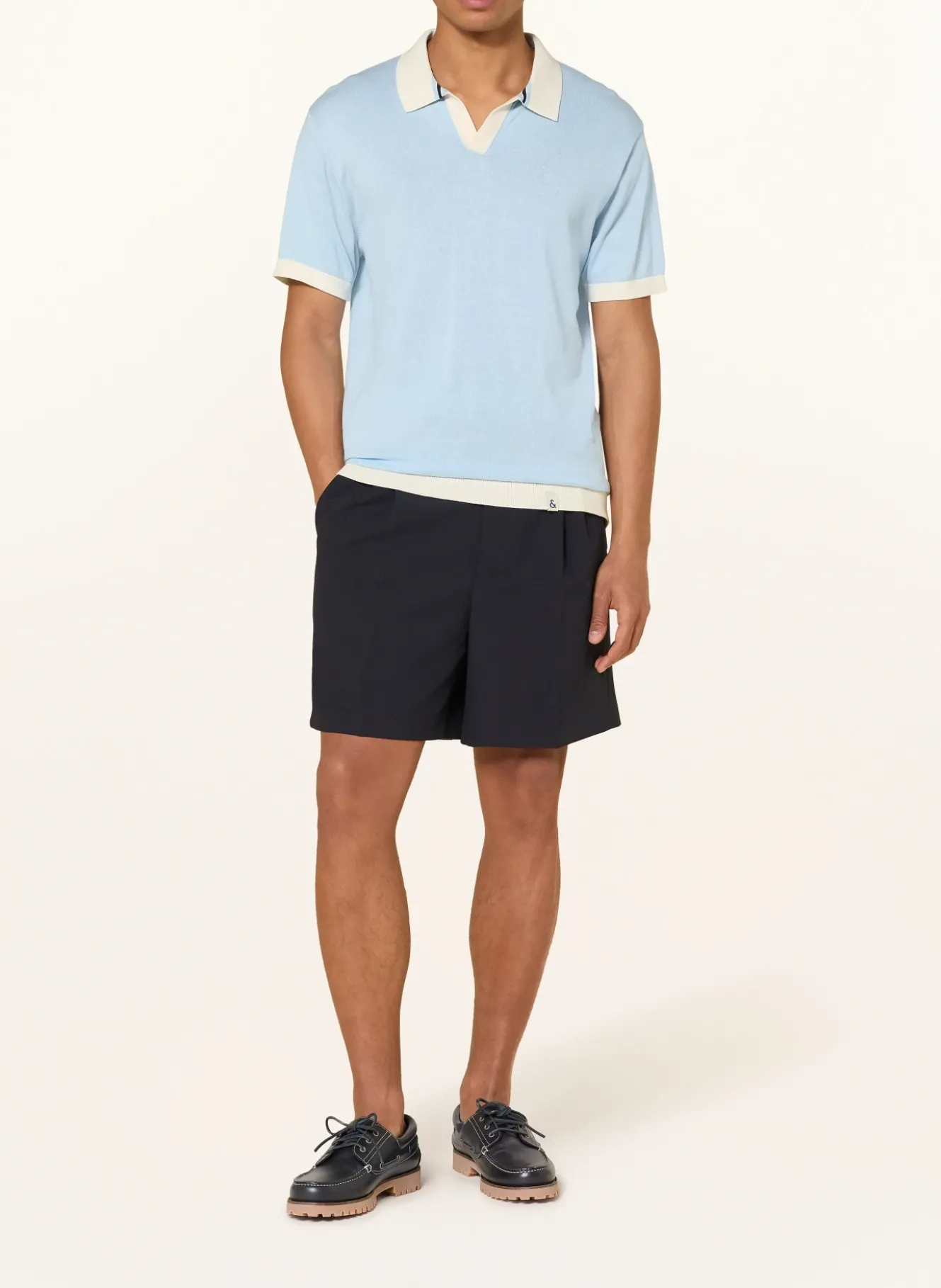 Strick-Poloshirt