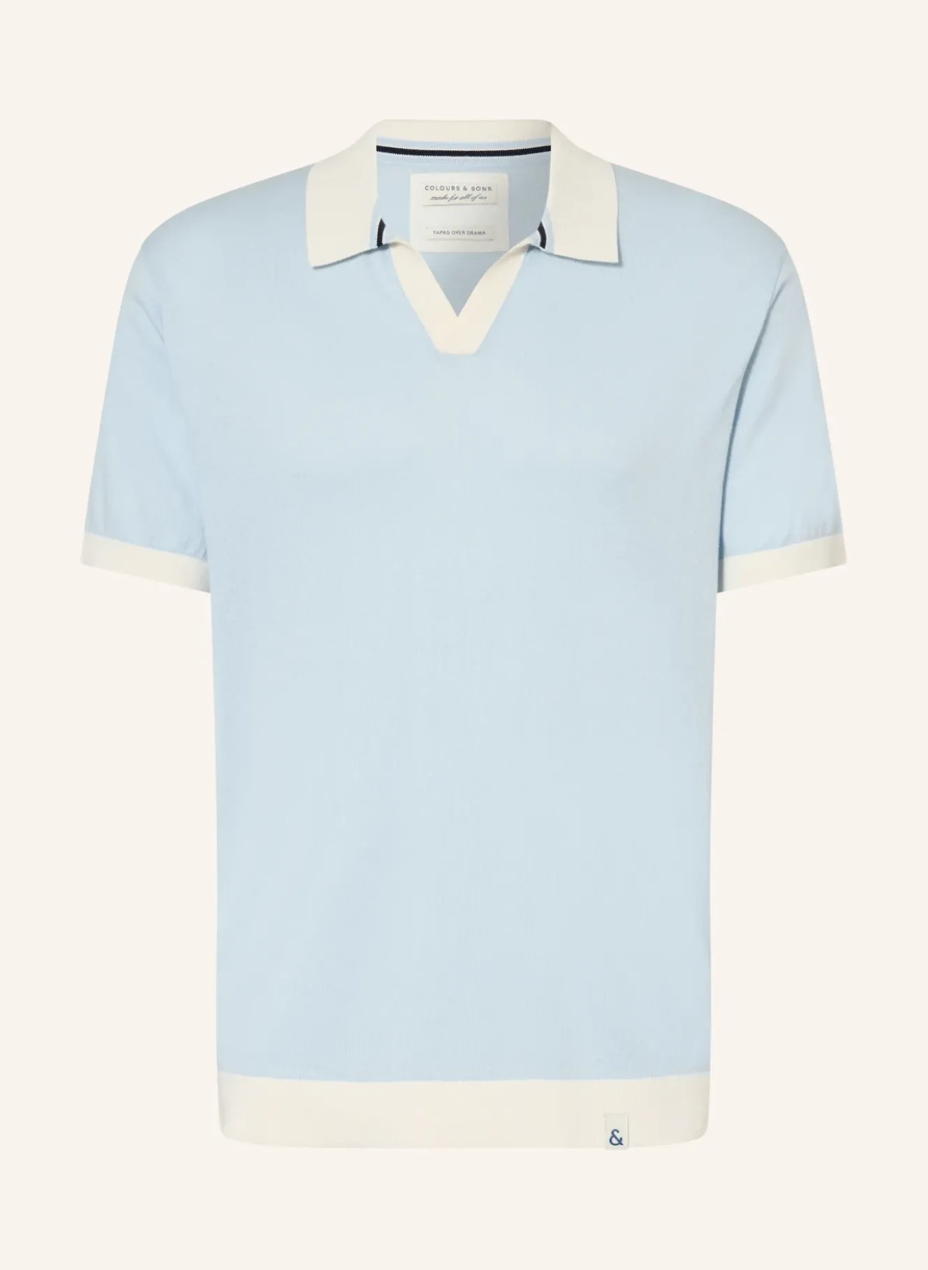 Strick-Poloshirt