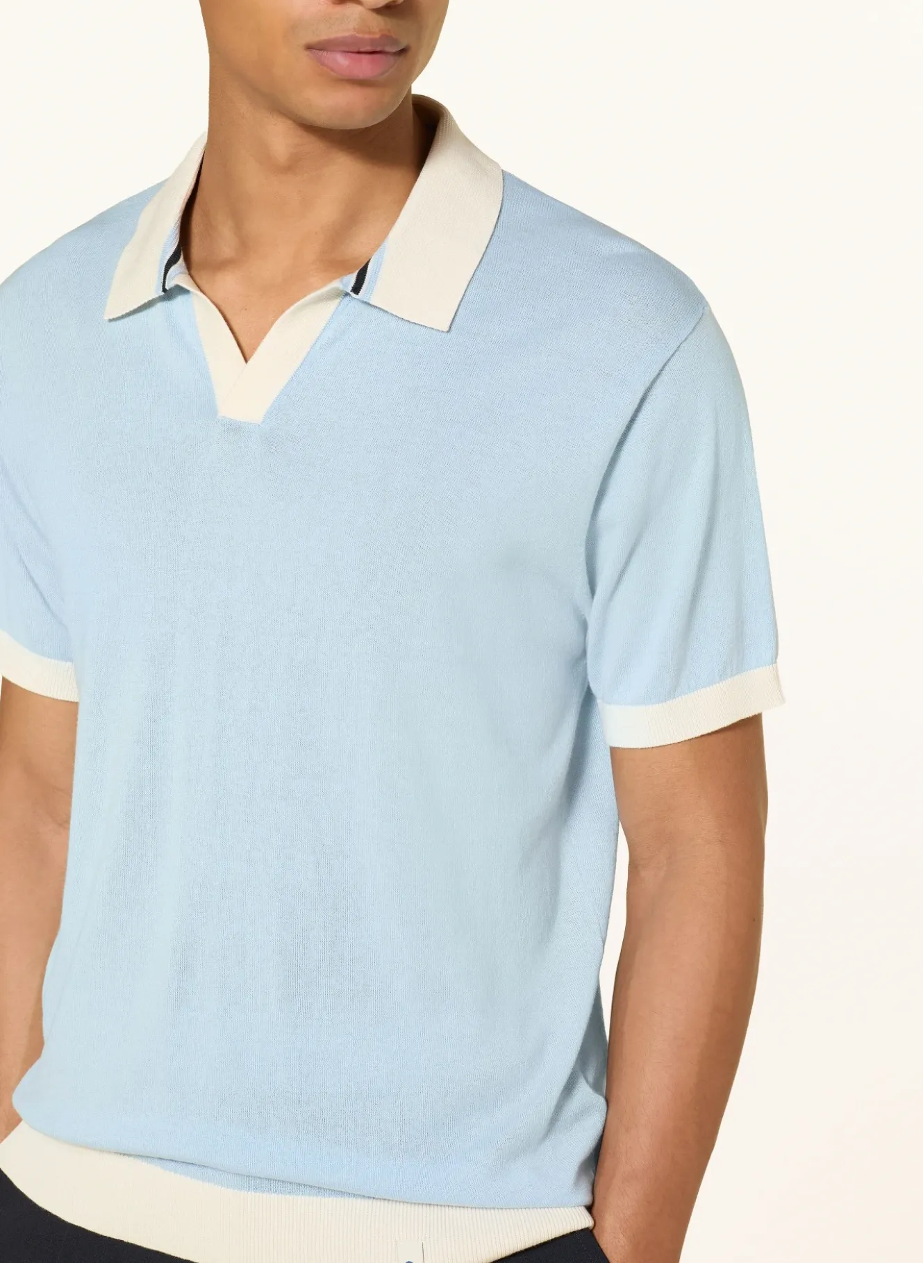 Strick-Poloshirt