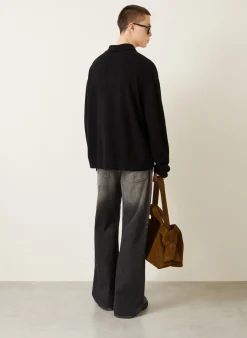 Strick-Poloshirt