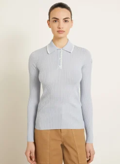Strick-Poloshirt