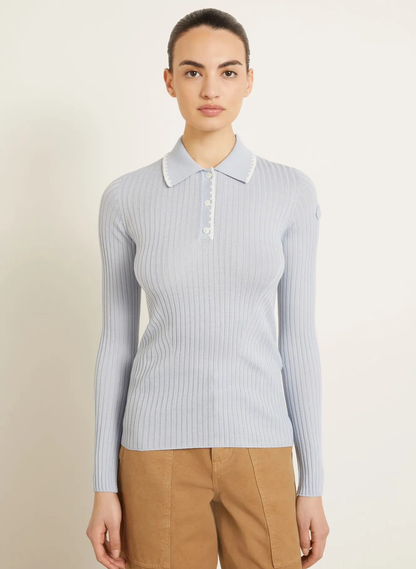 Strick-Poloshirt