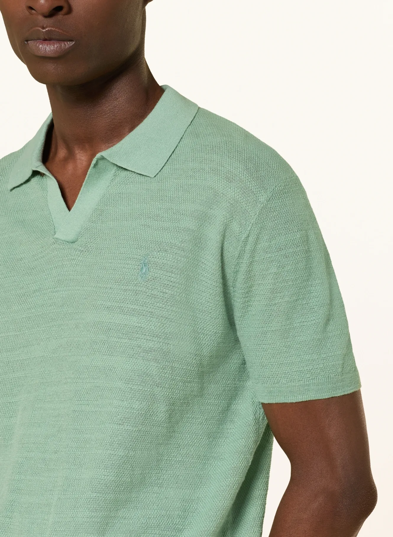 Strick-Poloshirt