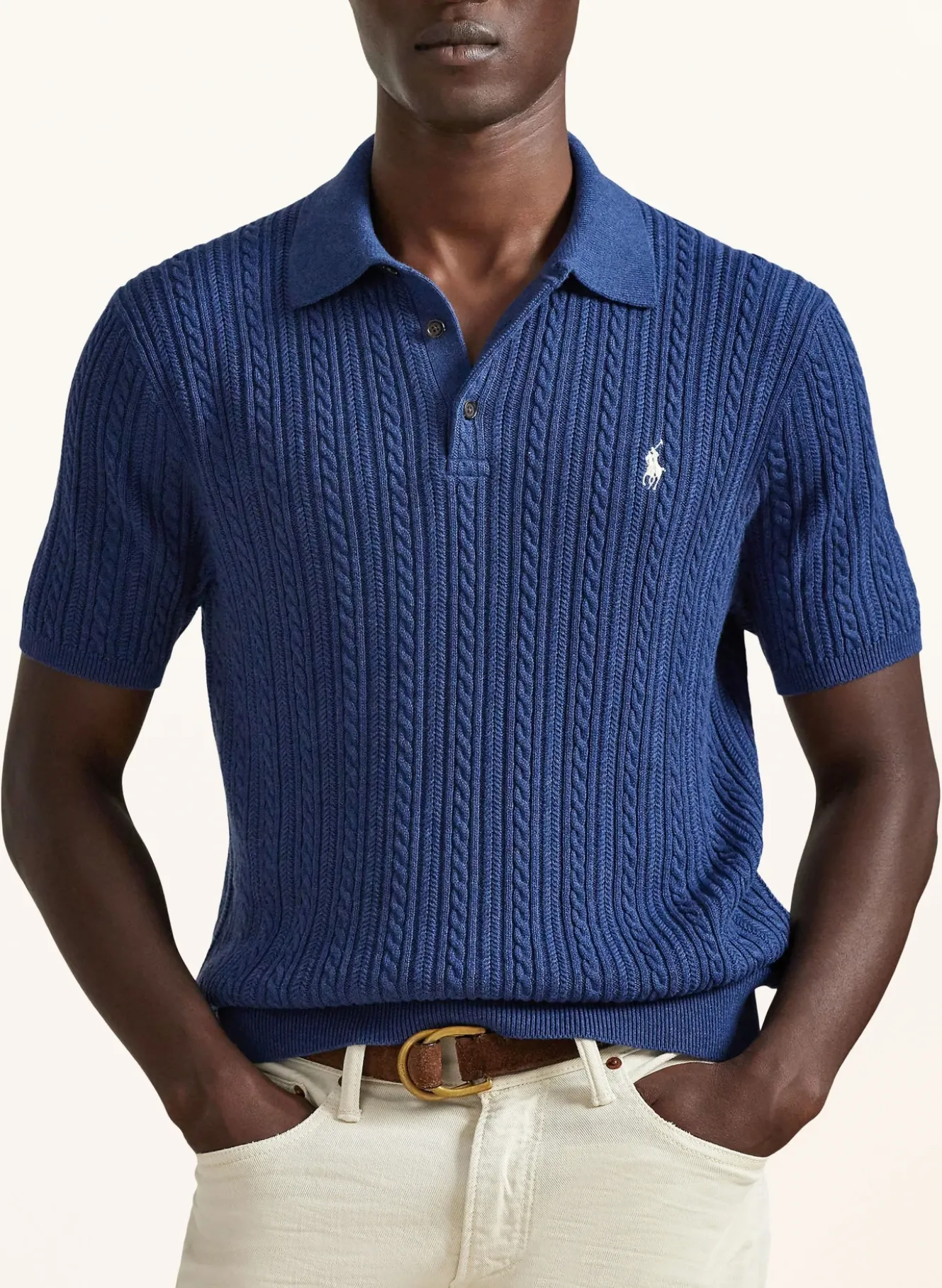 Strick-Poloshirt