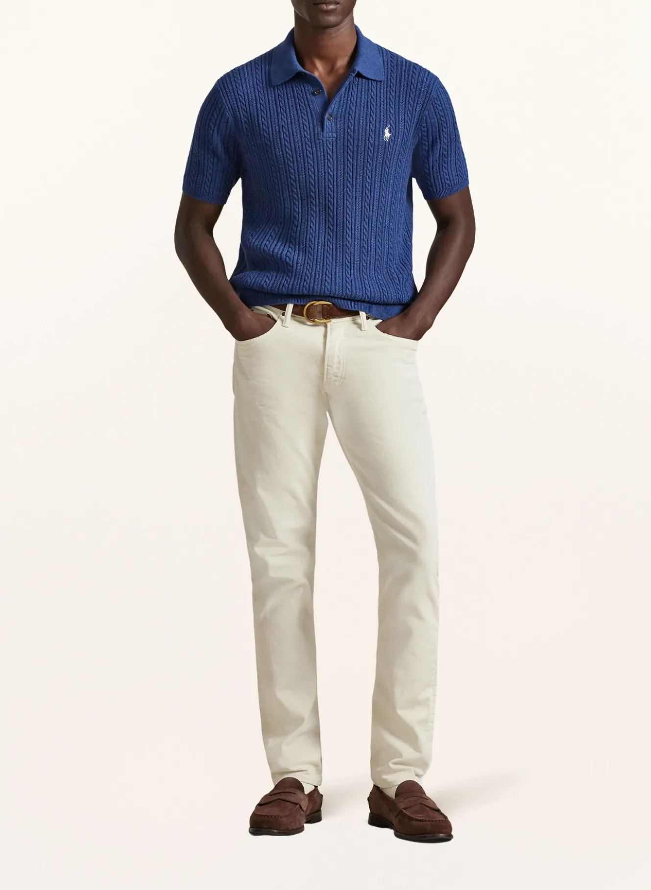 Strick-Poloshirt